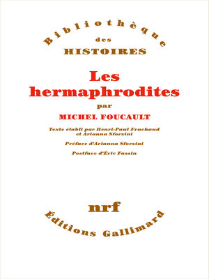cover image of Les hermaphrodites